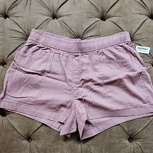 Old Navy High-Waisted Linen Blend Shorts
